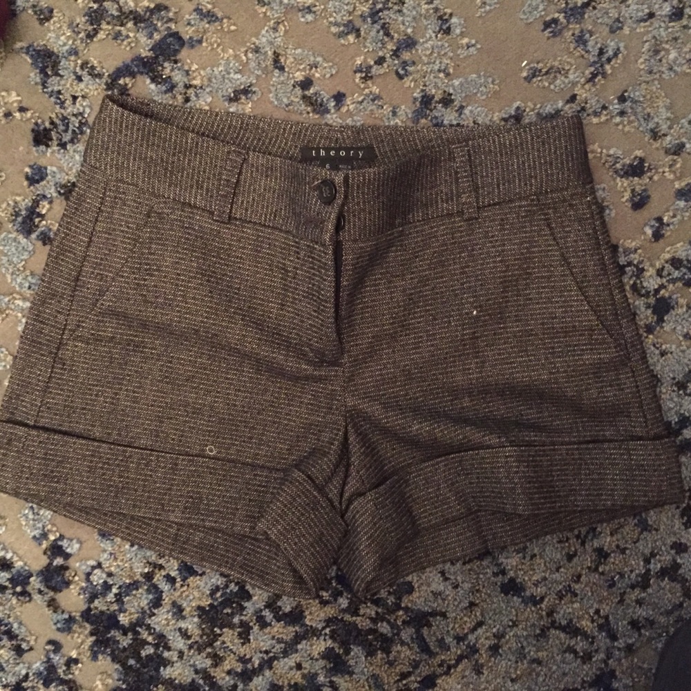 Theory tweed shorts